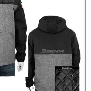 Snap-on Black and Gray Performance Jacket